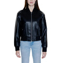 Bombers FAUX LEATHER BOMBER - Noir