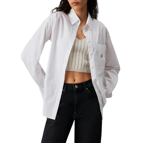 Chemise WOVEN LABEL RELAXED - Blanc