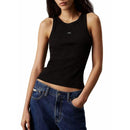 Débardeur Woven Label Rib Tank - Noir