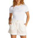 T Shirt WOVEN LABEL RIB - Blanc