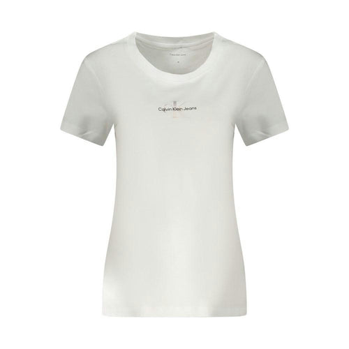 T Shirt gradient monologo - Blanc