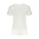 T Shirt gradient monologo - Blanc