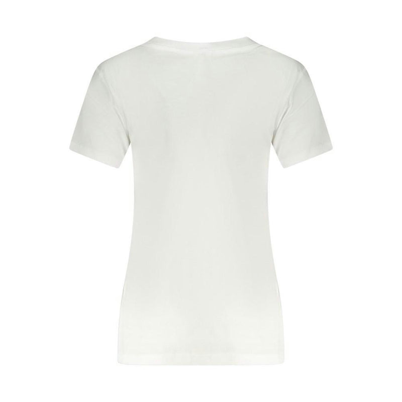T Shirt gradient monologo - Blanc