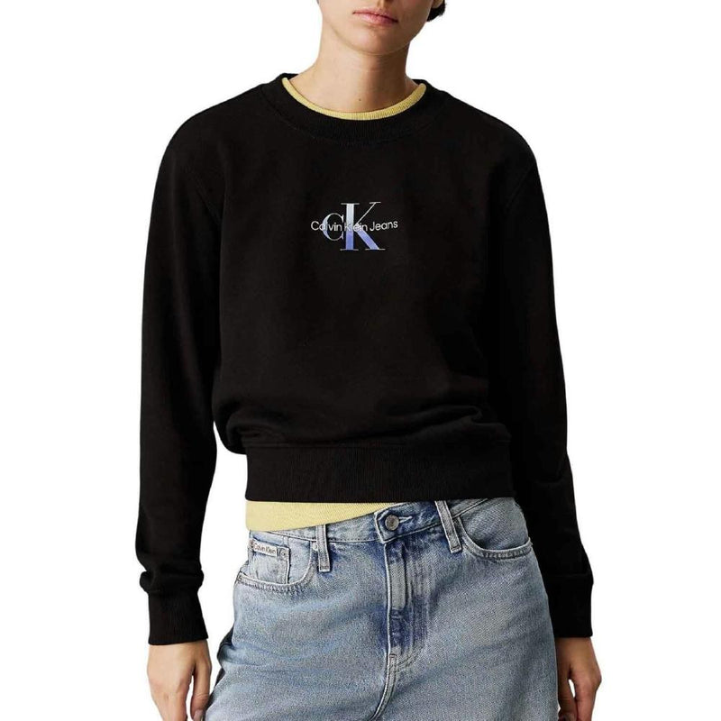 Sweatshirt Gradient Monologo - Noir