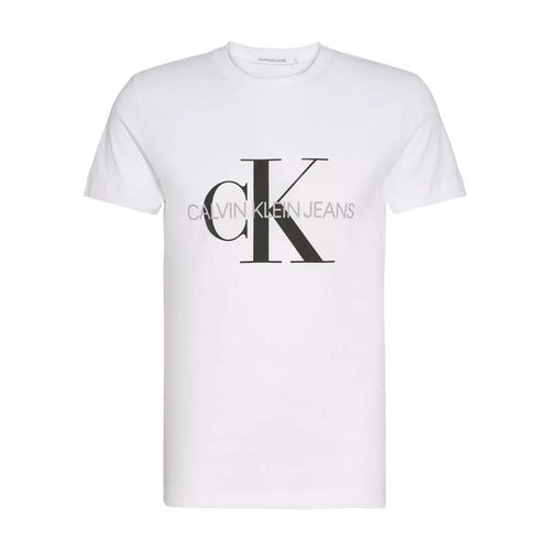T Shirt Core Monogram Slim - Blanc
