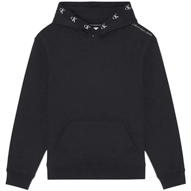 Hoodie Logo Jacquard - Noir