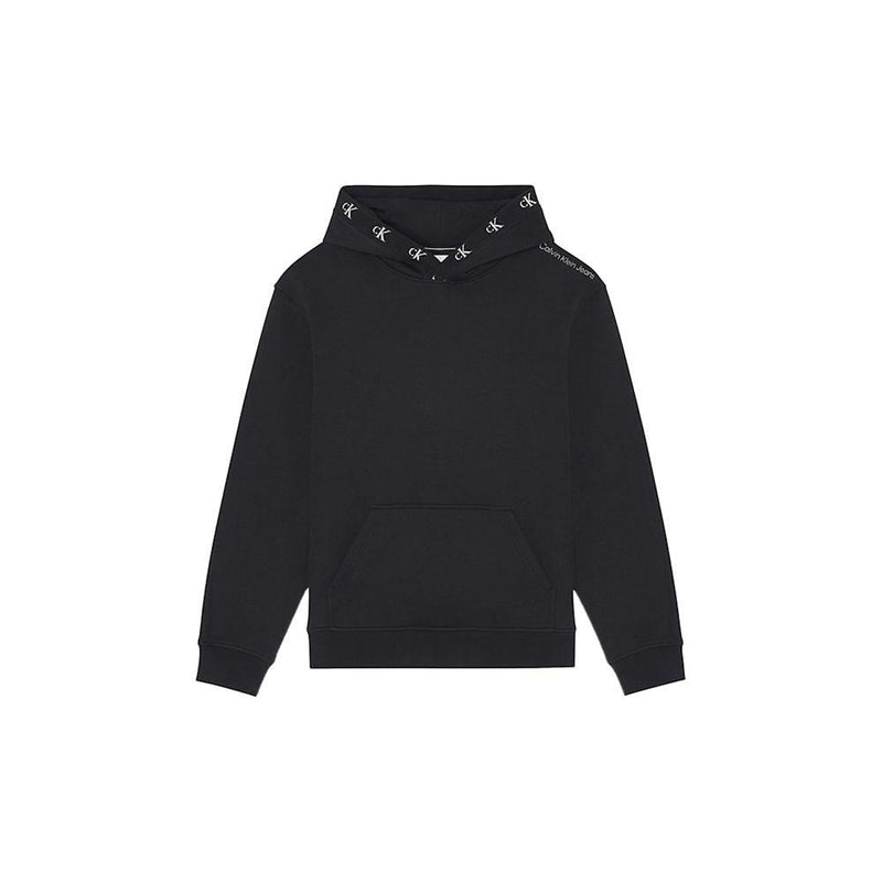Hoodie Logo Jacquard - Noir