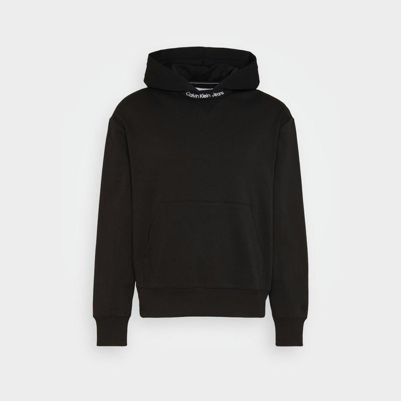 Hoodie Logo Tape - Noir