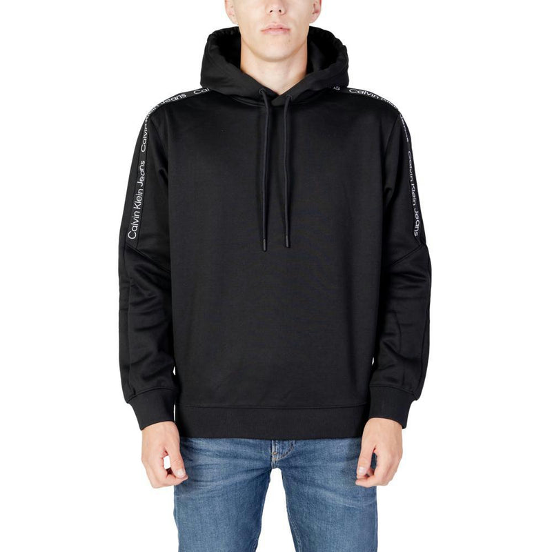 Hoodie Logo Tape - Noir