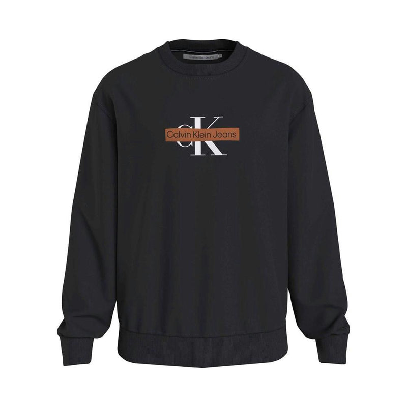 Sweatshirt Monologo Stencil - Noir
