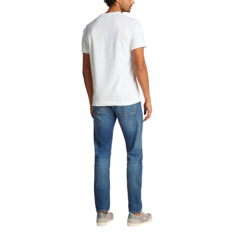 T Shirt WOVEN LABEL REGULAR - Blanc