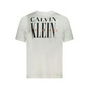 T Shirt Calvin Klein T-shirt homme Serif Font graphic - Blanc