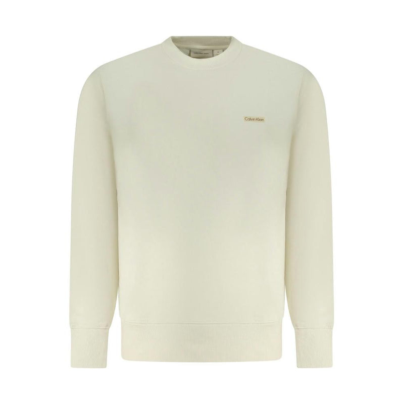 Sweatshirt CALVIN KLEIN LABEL CREW NECK - Beige