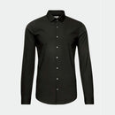 T Shirt Poplin Stretch Slim - Noir