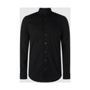 T Shirt Poplin Stretch Slim - Noir