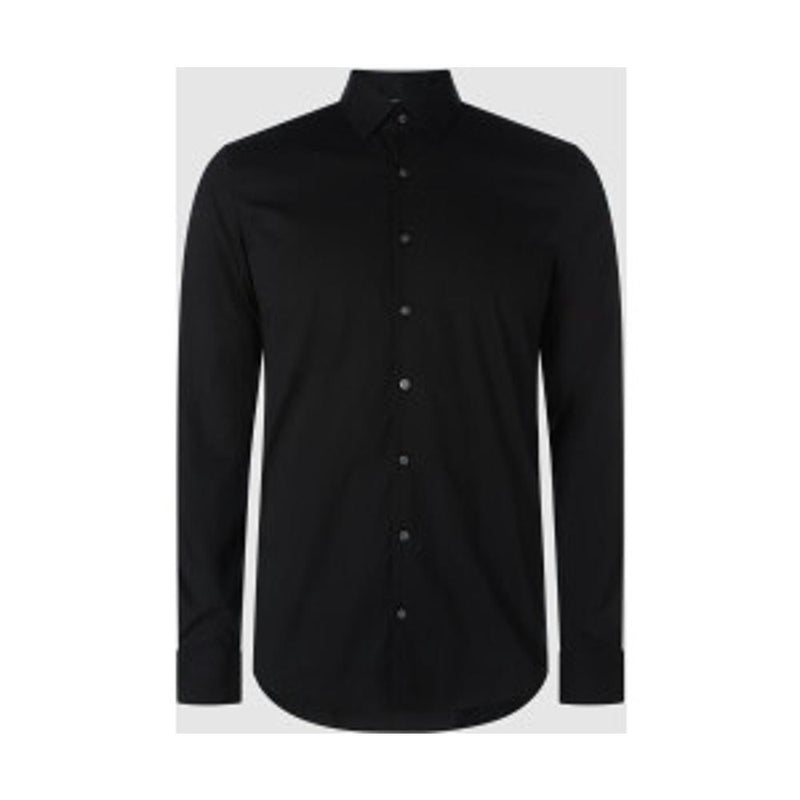 T Shirt Poplin Stretch Slim - Noir