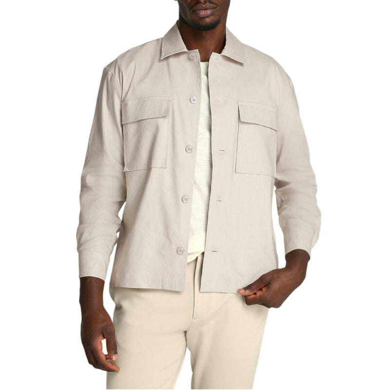 Chemise LINEN LYOCELL STRETCH - Beige