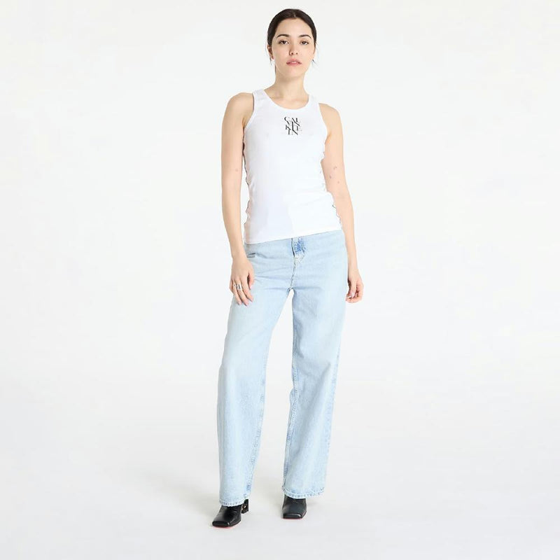 Débardeur SL COTTON RIB SOLID - Blanc