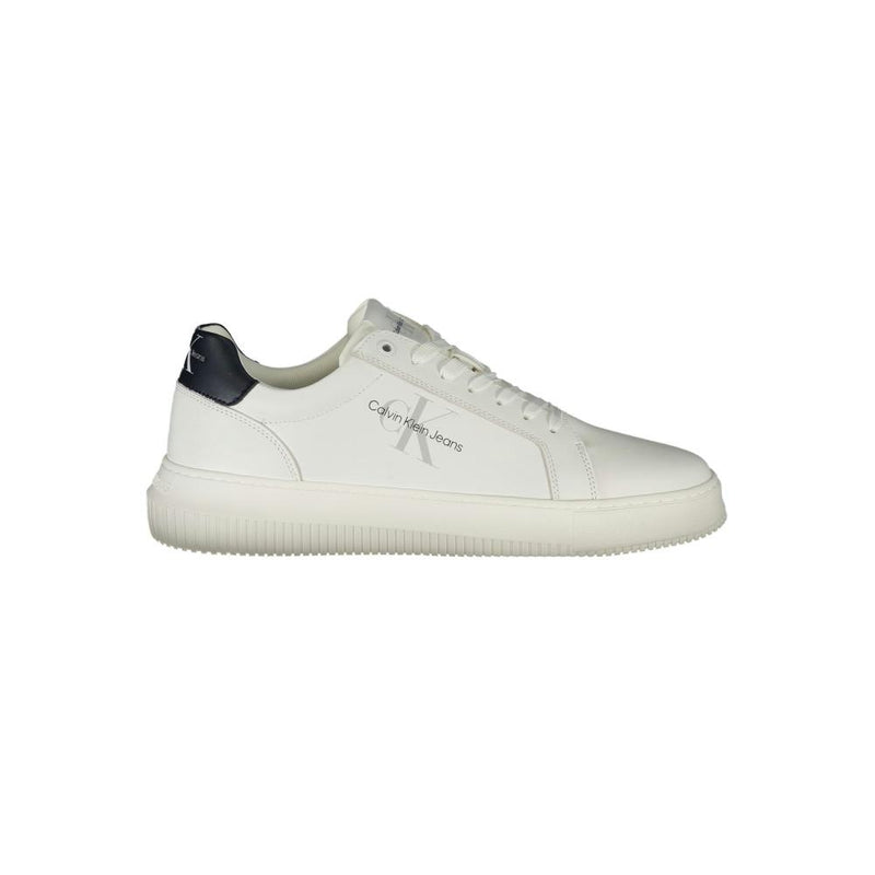Baskets Baskets basses en cuir signature - Blanc