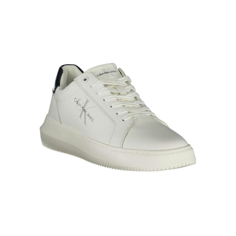 Baskets Baskets basses en cuir signature - Blanc