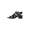 Sandales HEEL SQUARE MG BUCKLE - Noir