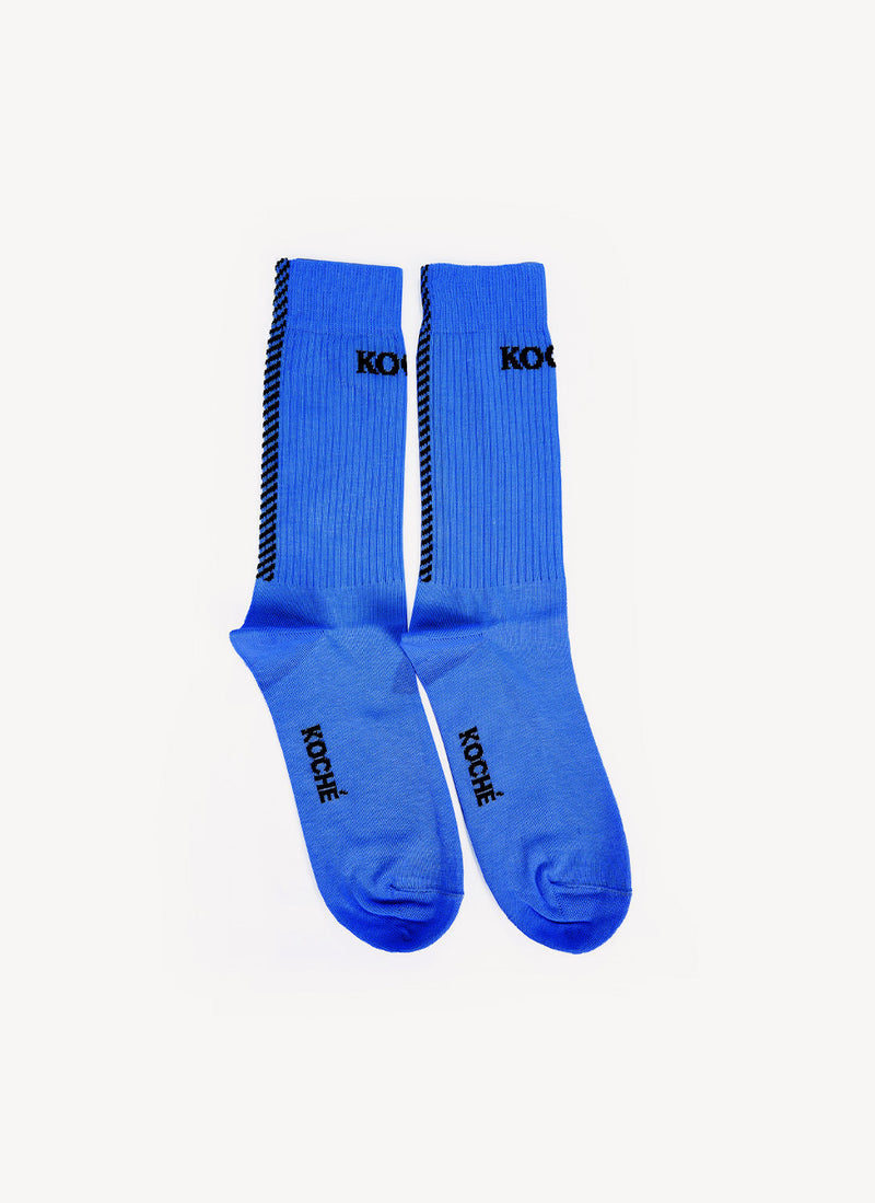 Koché - Chaussettes À Logo - Bleu Noir - Femme