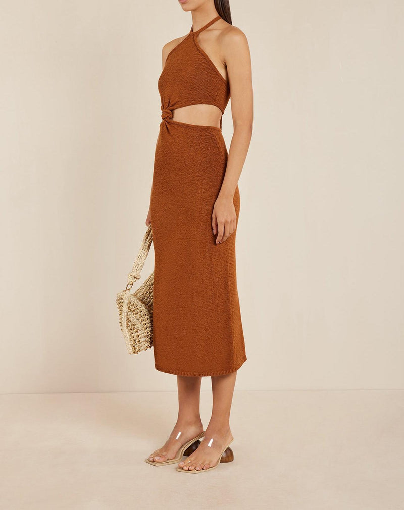 Cameron Knit Dress - Amber