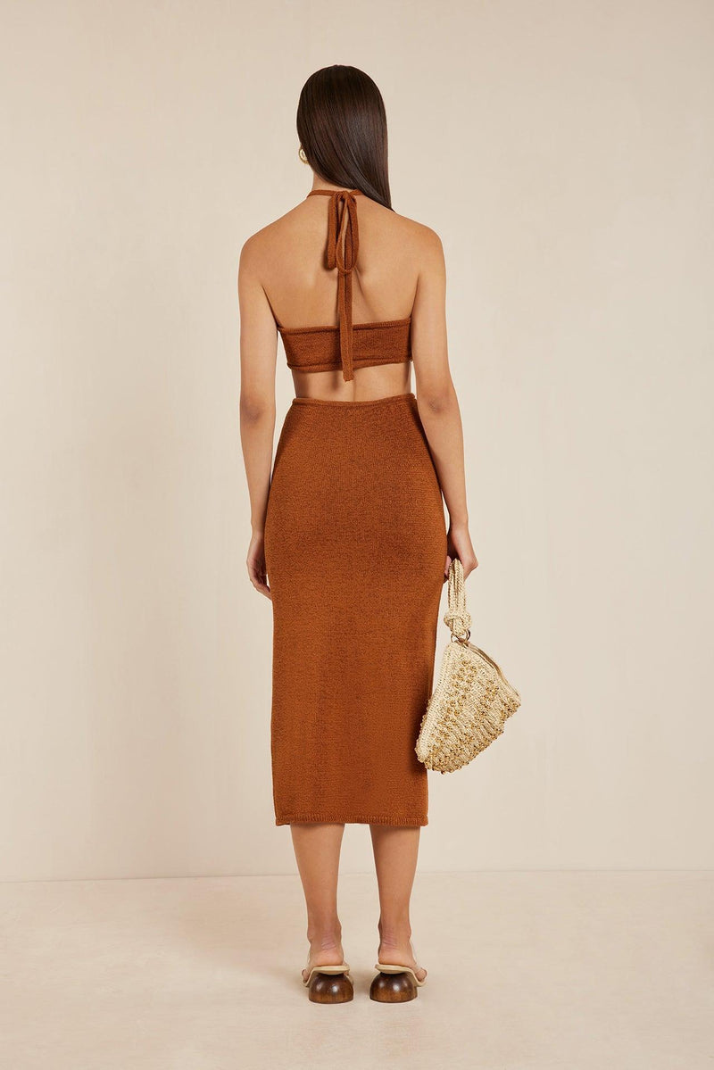 Cameron Knit Dress - Amber