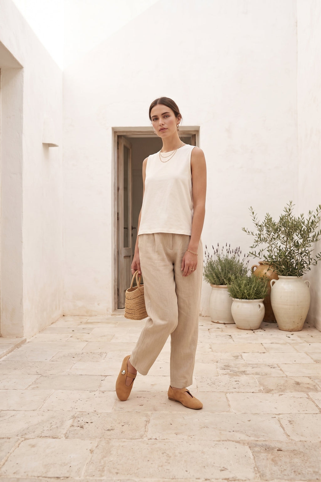 Camila Ballet Flats - Cognac