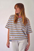 Camiseta Nunu Azul Claro y Marrón