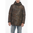 Camouflage Utility Down With Hood Jacket