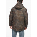 Camouflage Utility Down With Hood Jacket