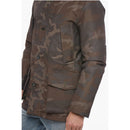 Camouflage Utility Down With Hood Jacket