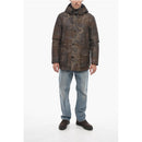 Camouflage Utility Down With Hood Jacket