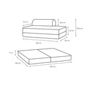 Canapé Droit Coco - 2 Places - Tweed