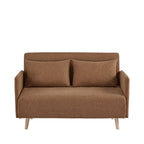 Belushi - 2-Seater Sofa Bed - Fabric - Rust