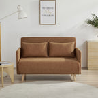 Belushi - 2-Seater Sofa Bed - Fabric - Rust
