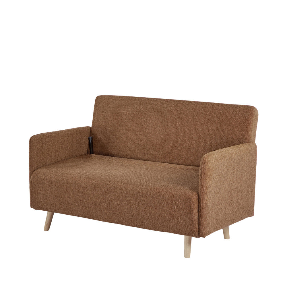 Belushi - 2-Seater Sofa Bed - Fabric - Rust