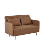Belushi - 2-Seater Sofa Bed - Fabric - Rust