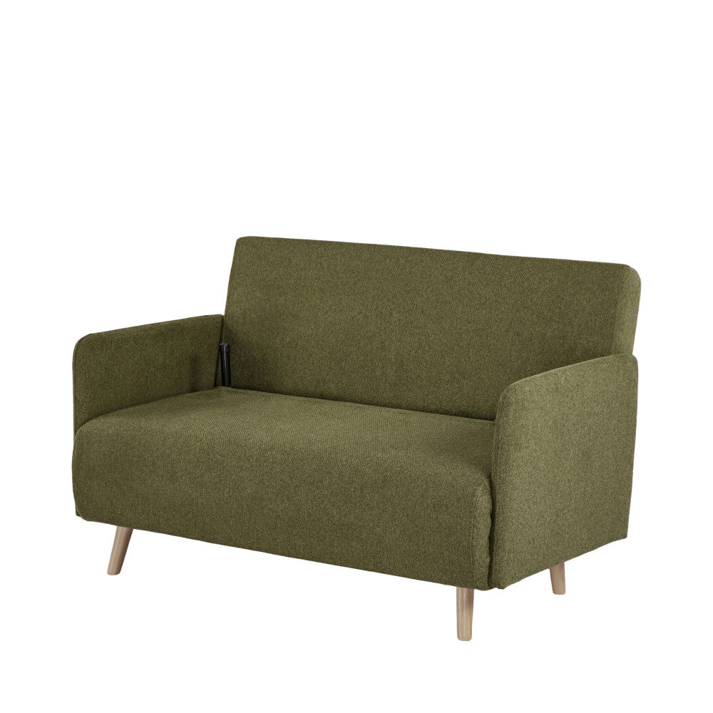 Belushi - 2-Seater Sofa Bed - Fabric - Olive Green