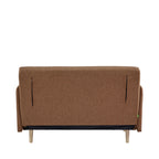 Belushi - 2-Seater Sofa Bed - Fabric - Rust