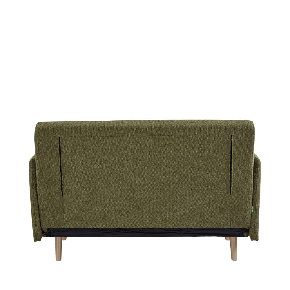 Belushi - 2-Seater Sofa Bed - Fabric - Olive Green