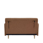 Belushi - 2-Seater Sofa Bed - Fabric - Rust