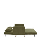 Belushi - 2-Seater Sofa Bed - Fabric - Olive Green
