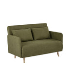 Belushi - 2-Seater Sofa Bed - Fabric - Olive Green
