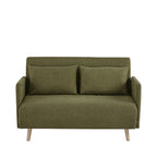 Belushi - 2-Seater Sofa Bed - Fabric - Olive Green