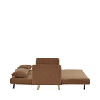 Belushi - 2-Seater Sofa Bed - Fabric - Rust