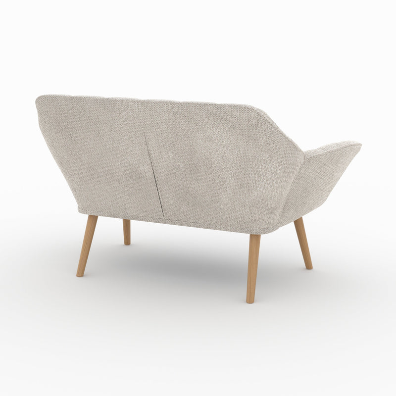 Canapé Simba 2 places en tissu gris clair
