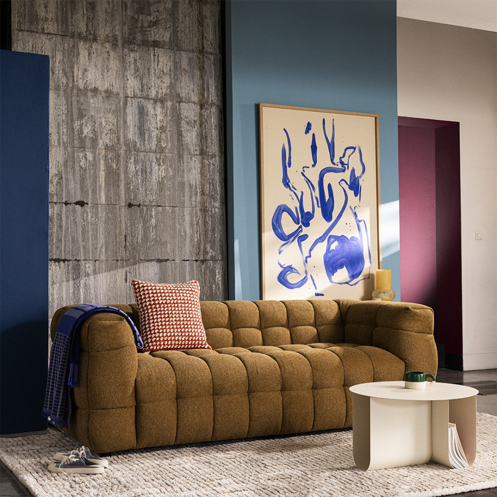 Bolly - Straight 3-Seater Sofa - Fabric - Bronze