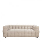 Bolly - Straight 3-Seater Sofa - Fabric - Flecked Beige